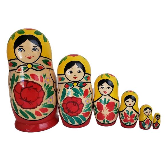 Other - Golden Cockerel 6 Russian Stacking Dolls‎